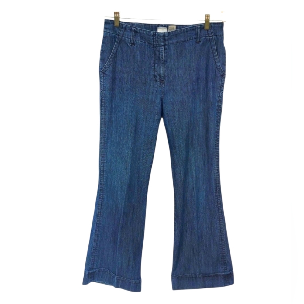 Wide Leg Big Cuff Jeans Sz 10 - EUC!